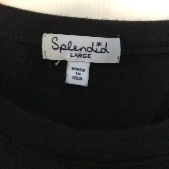 Splendid Cold Shoulder top with lace detail - Picture 6 of 7